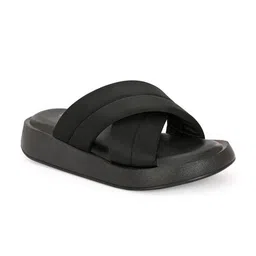 layasa Women Criss-Cross Strap Slip-On Slides image 3