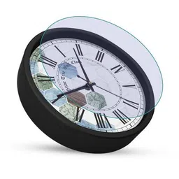 olive tree Table Clock Round Analog image 3