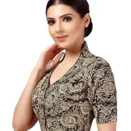 studio shringaar Women Printed Front-Open Blouse image 3