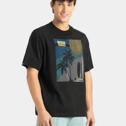 jockey Super Combed Cotton Graphic Printed Oversized T-Shirt-US81 image 3
