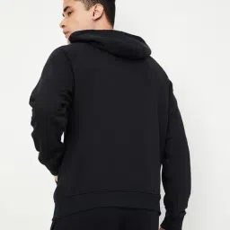 max Men Regular Fit Hoodie with Kangaroo Pocket image 3
