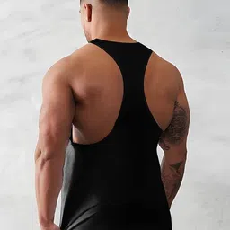 bab Men Typographic Print Sleeveless Vest image 3