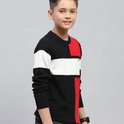 monte carlo Boys Self-design Sweater image 3