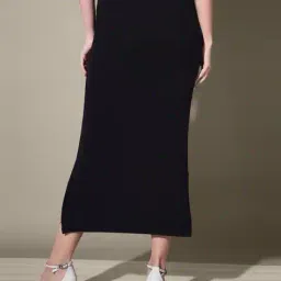 qioa Women Pencil Skirt with Elasticated Waist image 3