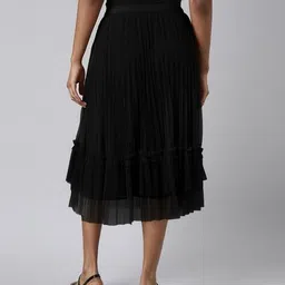 showoff Women Flared Skirt with Elasticated Waist image 3