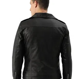 muteme Men Regular Fit Bikers Jacket image 3