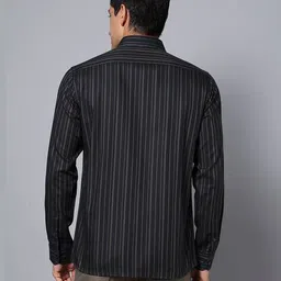 arrow Men Striped Slim Fit Shirt with Patch Pocket image 3