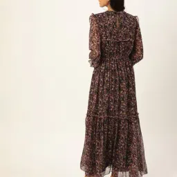 ladila enterprise Women Floral Print Tiered Dress image 3