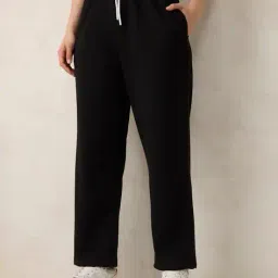outzidr global Women Wide-Leg Track Pants with Insert Pockets image 3