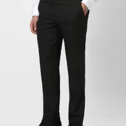 van heusen Men Slim Fit Flat-Front Trousers image 3