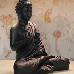 nayra handicrafts Decorative Meditating Buddha Idol image 3