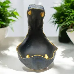 nayra handicrafts Handmade Resin Crocodile Platter Showpiece  image 3