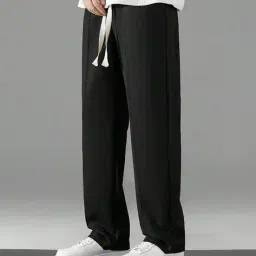 paralians Men Baggy Fit Pleated Trousers image 3