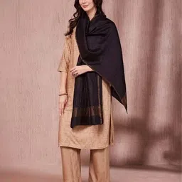 fabindia Women Stole with Contrast Border image 3