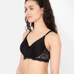 clovia Women Lace Non-Padded Non-Wired Cotton Bra image 3