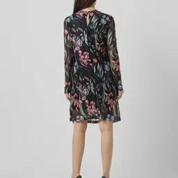 van heusen Women Printed Round-Neck A-Line Dress image 3