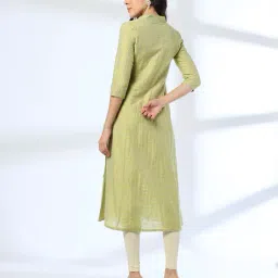 avaasa mix n' match Women Flared A-Line Kurta image 3