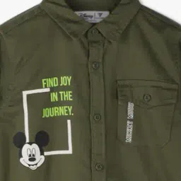 kb team spirit Boys Micky Mouse Print Relaxed Fit Shirt image 3