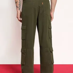 urbano fashion  Mid Rise Loose Cargo Pants image 3
