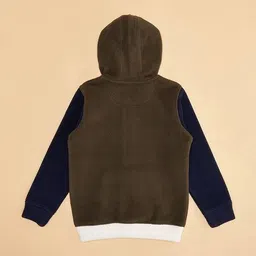 pantaloons junior Boys Colourblock Regular Fit Hoodie image 3