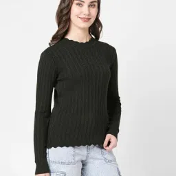 kraus Women Ribbed Slim Fit Pullover image 3