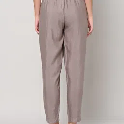 ethnic curry Straight Pants with Semi-Elasticated Waist image 3