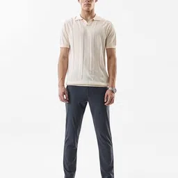 snitch Men Flat-Front Relaxed Fit Trousers image 3