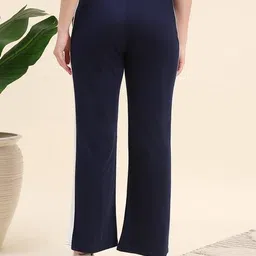 donmora Women Straight Track Pants with Elasticated Drawstring Waist  image 3