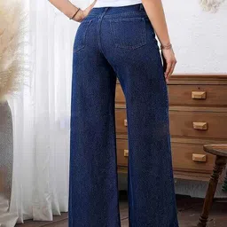 adbucks Women Loose Fit Wide Jeans image 3