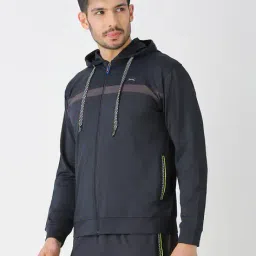 black panther Men Regular Fit Zip-Up Hooded Jacket image 3