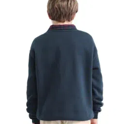 rare ones Boys Typographic Print Oversized Fit Sweatshirt with Full Sleeves image 3