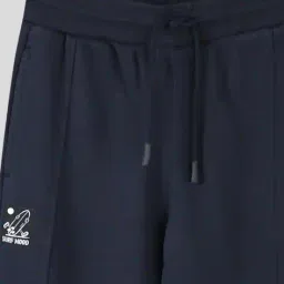 wotnot by azorte Boys Typographic Print Relaxed Fit Joggers image 3