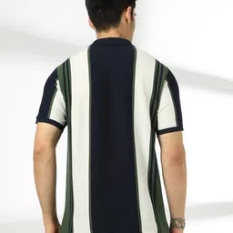 netplay Men Ultimate Striped Slim Fit Polo T-Shirt image 3