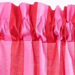 handicraft-palace Striped Kitchen Window Curtain with Pom-Pom image 3