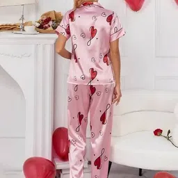 fyre rose Women Printed Shirt & Pyjamas Set image 3