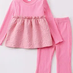 hopscotch Girls Ribbed Pants & Top Set image 3