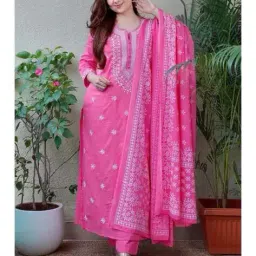 piludi Women Embroidery Kurta Set image 3