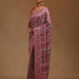 soch Women Printed Saree with Blouse Piece image 3