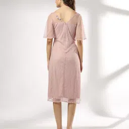 fig Women Lace A-Line Dress image 3