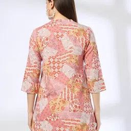fusion Women Printed A-Line Kurti image 3