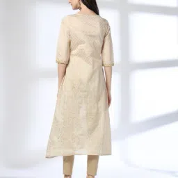 avaasa mix n' match Women Printed V-Neck A-Line Kurta image 3