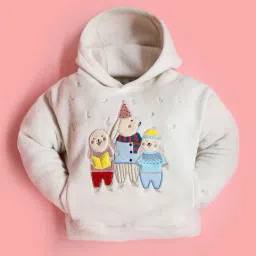 cherry crumble by nitt hyman Boys Graphic Print Hoodie with Ribbed Hem image 3