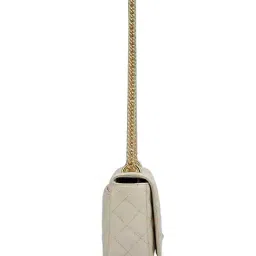 da milano Women Quilted Sling Bag with Adjustable Chain Strap image 3