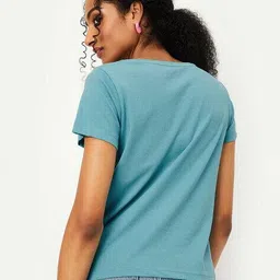 max Women Regular Fit Round-Neck T-Shirt image 3