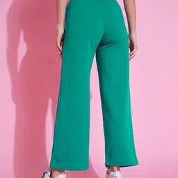 98°north Women Straight Track Pants with Elasticated Waistband image 3