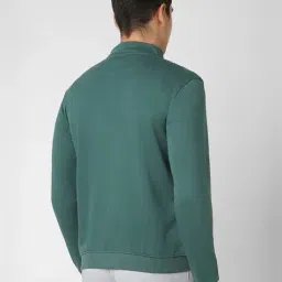 van heusen Men Regular Fit Sweatshirt with Zip-Front Closure image 3