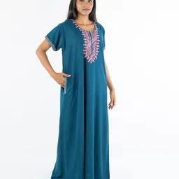 noxty Women Embroidery Nighti image 3
