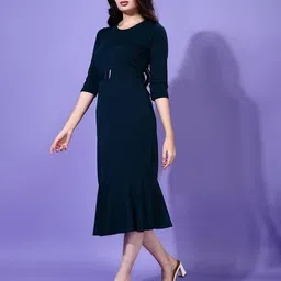 attire empire Women Round-Neck Bodycon Dress image 3