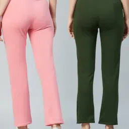 blinkin Women Pack of 2 Fitted Trackpants with Insert Pockets image 3