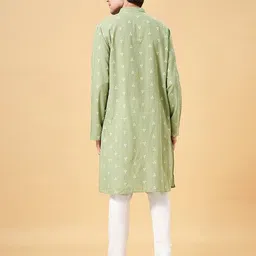 indus route by pantaloons Men Floral Print Long Kurta image 3